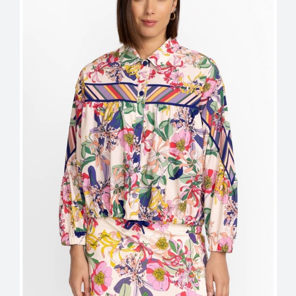 JOHNNY WAS BEE ACTIVE LIGHTWEIGHT BOMBER JACKET SIZE MEDIUM NWT RETAIL $340. - Picture 3 of 15